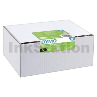 6 Rolls Dymo SD99014 / S0722430 Genuine White Label Roll 54mm x 101mm -220 labels per roll (2093092)