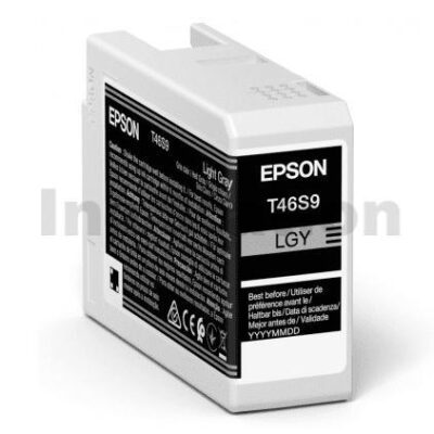 Epson T46S9 Light Grey UltraChrome Pro10 Genuine Ink Cartridge 25ml C13T46S900