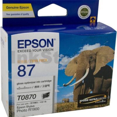 Epson 87 T0870 Gloss Optimiser Genuine Ink Cartridge - 3,615 pages [C13T087090]