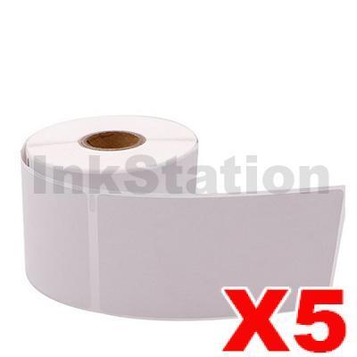 5 x Dymo SD30256 / S0719190 Compatible White Label Roll 59mm (W) x 102mm (H)  - 300 labels per roll
