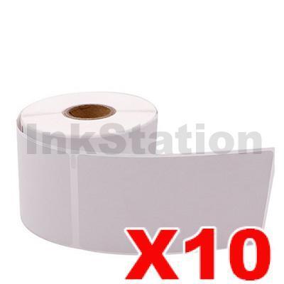10 x Dymo SD30256 / S0719190 Compatible White Label Roll 59mm (W) x 102mm (H)  - 300 labels per roll