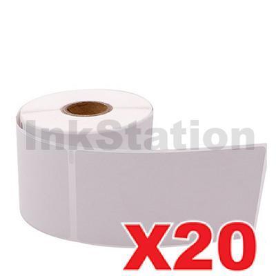 20 x Dymo SD30256 / S0719190 Compatible White Label Roll 59mm (W) x 102mm (H) - 300 labels per roll