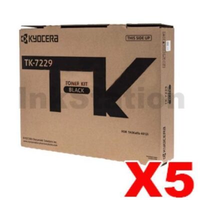 5 x Genuine Kyocera TK-7229 Toner Cartridge TASKalfa 4012i - 35,000 pages