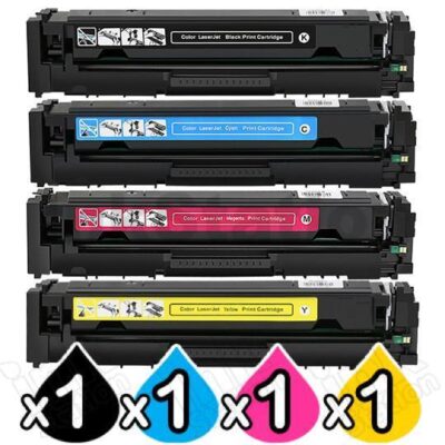 4 Pack HP 215A W2310A-W2313A Compatible Toner Cartridge Combo [1BK,1C,1M,1Y]
