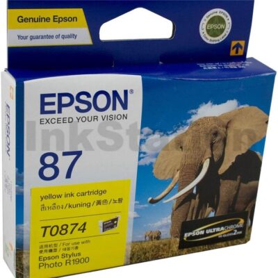 Epson 87 T0874 Yellow Genuine Ink Cartridge - 915 pages [C13T087490]