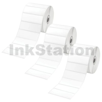 Brother RD-S04C1 Genuine Black Text on White Die Cut Label Roll 3PK 76mm x 25mm - 1500 labels per roll (3 Rolls in total)