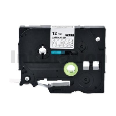 Brother TZe-135 Compatible 12mm White Text on Clear Laminated Tape - 8 meters