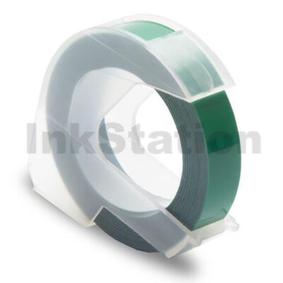 1-Pack Dymo 1741671 Compatible Green Embossing Label Cassette 9mm x 3m