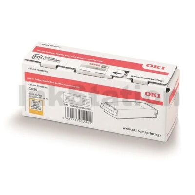 OKI Genuine C650 C650dn Yellow Toner Cartridge YA8001-1088G033 - 6,000 pages