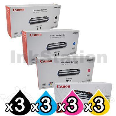 3 sets of 4 Pack Genuine Canon LBP 5360 (CART-311B,C,M,Y) Toner Cartridges [3BK,3C,3M,3Y]