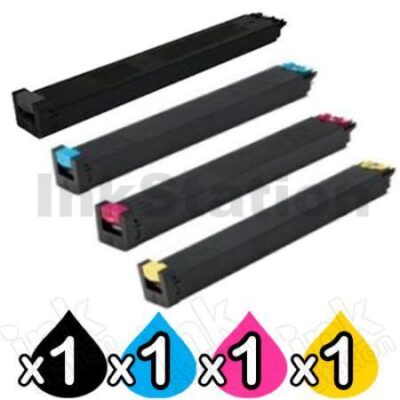 4 Pack Sharp MX-3050 / 3060 / 3070 / 3560 / 3570 / 4060 / 4070 / 5060 / 5070 / 5070 / 5071 / 6070 Compatible Toner Cartridges Combo [1BK,1C,1M,1Y]