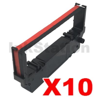 10 x Star RC700BR Black/Red Compatible Ribbon Cartridge - approx 5.5M