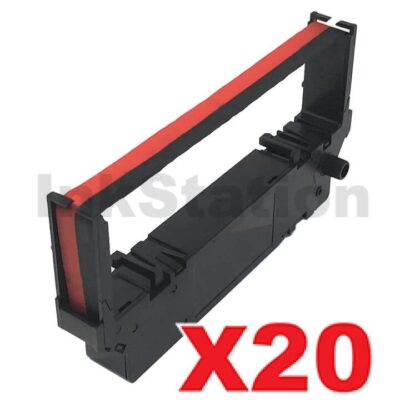 20 x Star RC700BR Black/Red Compatible Ribbon Cartridge - approx 5.5M