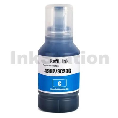 Epson T49N Cyan Compatible Sublimation Ink Bottle C13T49N200 140ml
