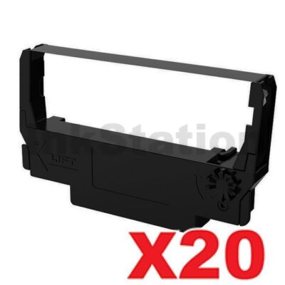20 x Epson ERC-30/34/38 Black Compatible Ribbon Cartridge