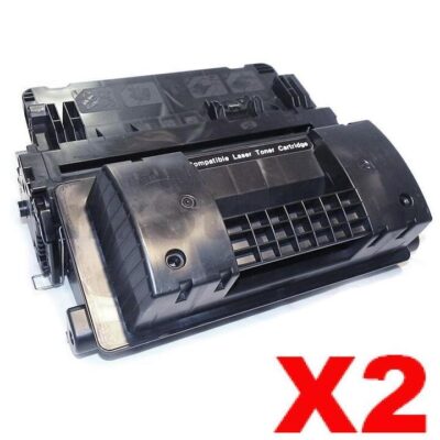 2 x HP CC364A (64A) Compatible Black Toner Cartridge - 10,000 Pages