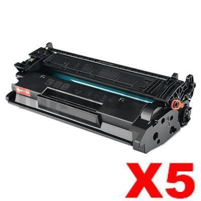 5 x HP 76X CF276X High Yield Compatible Black Toner Cartridge - 10,000 Pages