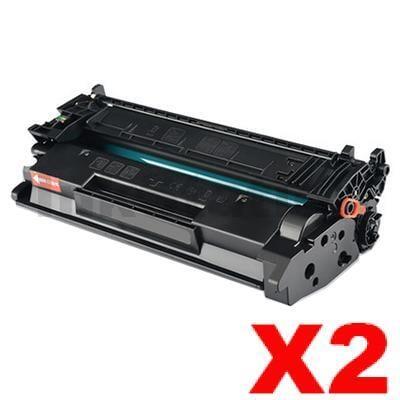 2 x HP 76A CF276A Compatible Black Toner Cartridge - 3,000 Pages