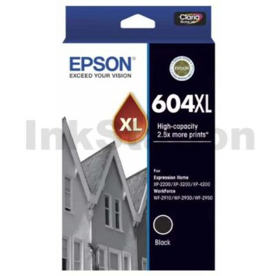 Epson 604XL (C13T10H192) Genuine Black High Yield Inkjet Cartridge - 500 pages