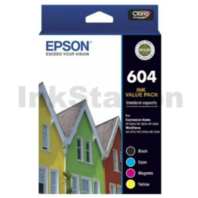 Epson 604 Genuine Inkjet Cartridges Value Pack C13T10G692 [1BK,1C,1M,1Y]