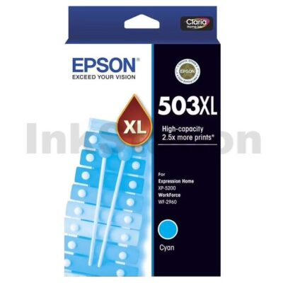 Epson 503XL (C13T09R292) Genuine Cyan High Yield Inkjet Cartridge - 470 pages