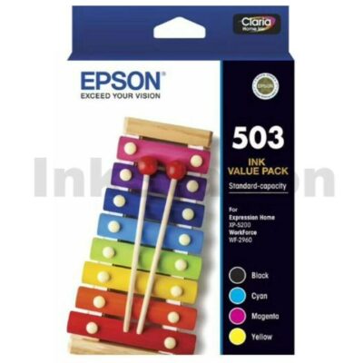 Epson 503 Value Pack Genuine Inkjet Cartridge C13T09Q692 [1BK,1C,1M,1Y]