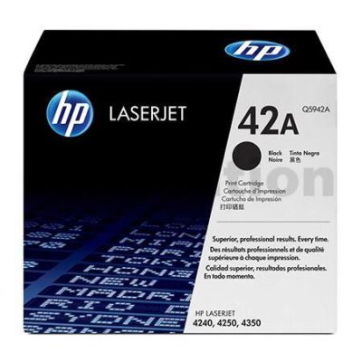 1 x HP Q5942A (42A) Genuine Black Toner Cartridge - 10,000 Pages