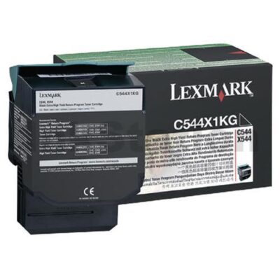 Lexmark (C544X1KG) Genuine C544 / C546 / X544 / X546 Black XHY Toner Cartridge - 6,000 pages