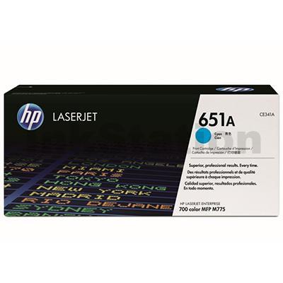HP CE341A (651A) Genuine Cyan Toner Cartridge  - 13,500 Pages