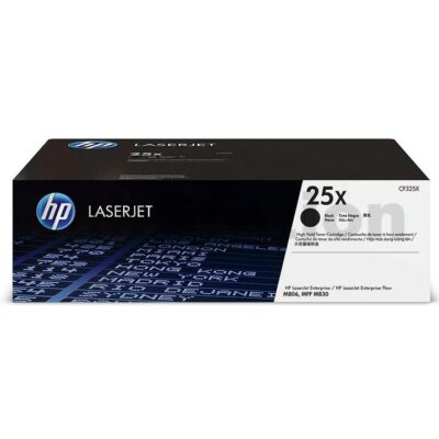 1 x HP CF325X (25X) Genuine Black Toner Cartridge - 40,000 Pages