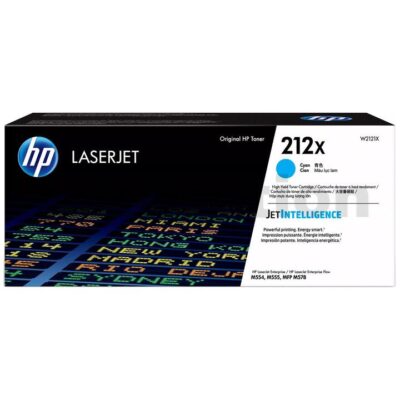 HP 212X W2121X Genuine Cyan High Yield Toner Cartridge - 10,000 pages