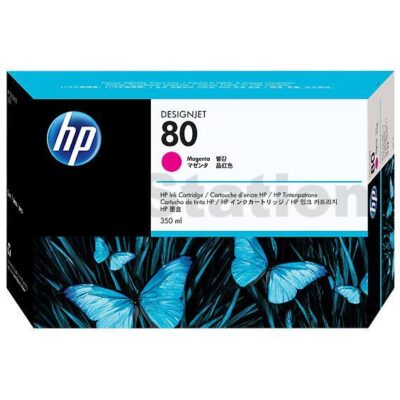 HP 80 Genuine Magenta 350ML Inkjet Cartridge C4847A
