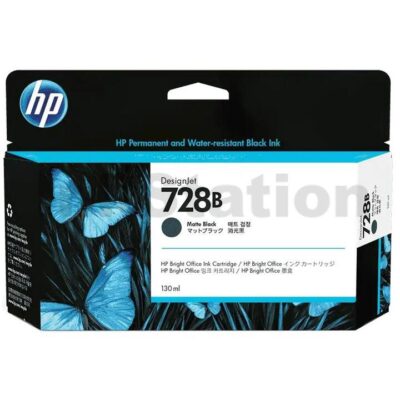 HP 728 Genuine Black 130ML Inkjet Cartridge 3WX26A