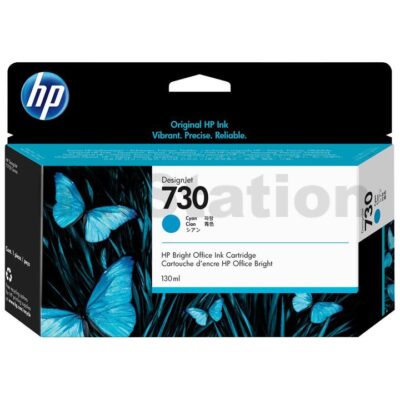 HP 730 Genuine Cyan 130ML DesignJet Inkjet Cartridge P2V62A