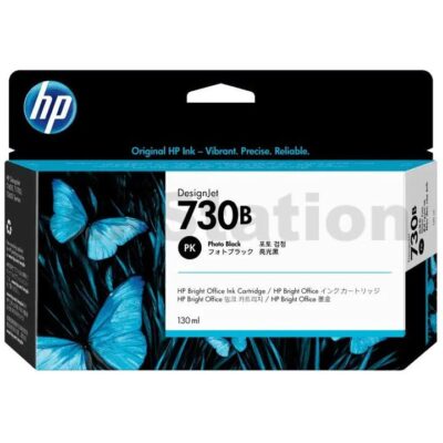 HP 730B Genuine Photo Black 130ML DesignJet Inkjet Cartridge 3ED43A