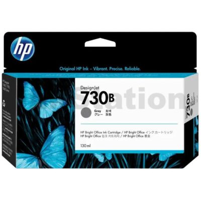 HP 730B Genuine Grey 130ML DesignJet Inkjet Cartridge 3ED44A