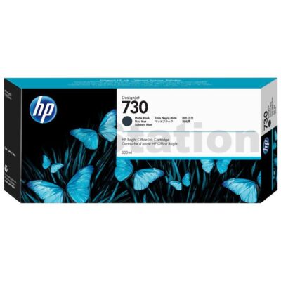 HP 730B Genuine Matte Black 300ML DesignJet Inkjet Cartridge 3ED51A