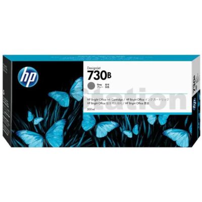 HP 730B Genuine Grey 300ML DesignJet Inkjet Cartridge 3ED50A
