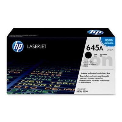 HP C9730A (645A) Genuine Black Toner Cartridge -13,000 Pages