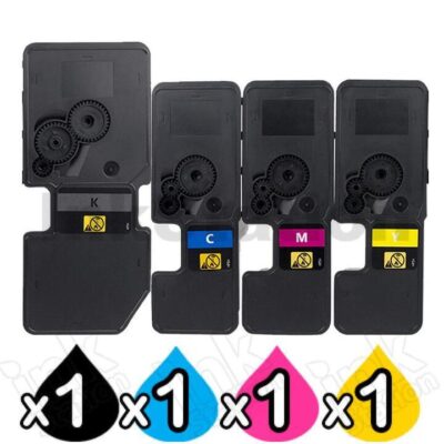 4 Pack Non-Genuine alternative for TK-5434 Toner Cartridge suitable for Kyocera ECOSYS PA2100, MA2100 [1BK,1C,1M,1Y]