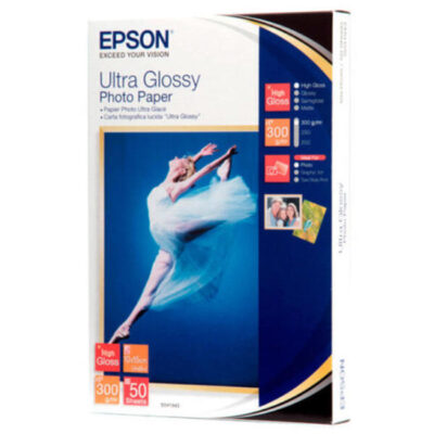Epson S041943 Genuine Ultra Glossy Photo Paper 300gsm 4 inches x 6 inches - 50 sheets