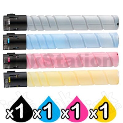 4 Pack Konica Minolta BIZHUB C458 / C558 / C658 TN-514 Compatible Toner Cartridges A9E8190 - A9E8490 [1BK,1C,1M,1Y]