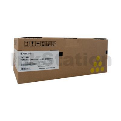 Genuine Kyocera TK-154Y Yellow Toner Cartridge FS-C1020MFP - 6,000 pages