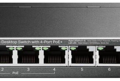 TP-Link TL-SF1006P 6-Port Unmanaged Desktop Switch with 4 Port PoE+
