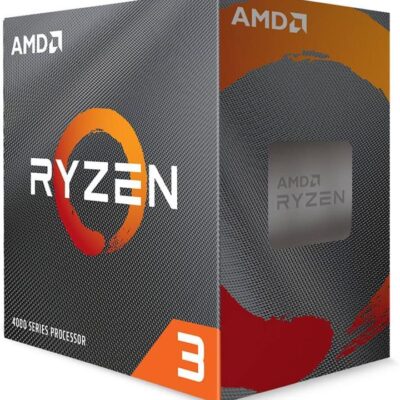 AMD 100-100000510BOX Ryzen 3 4100, 4-Core/8 Threads UNLOCKED, Max Freq 4.00GHz, 6MB Cache Socket AM4 65W, With Wraith Stealth
