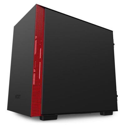 NZXT H210 Mini-Tower Black,Red Case
