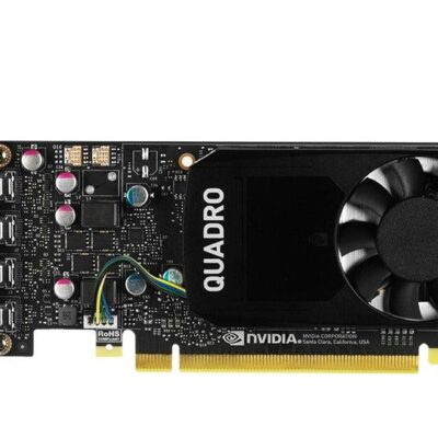Leadtek Quadro P1000 4GB Low Profile Workstation Graphic Card - 4GB GDDR5 / 128-bit / 80 GB/s / 640 CUDA Cores / 4x MDP1.4 / Max Res 7680 x 4320 / Shader Model 5.1, OpenGL 4.5, DirectX 12.0 / Single Slot, Low Profile / 900-5G212-2250-000
