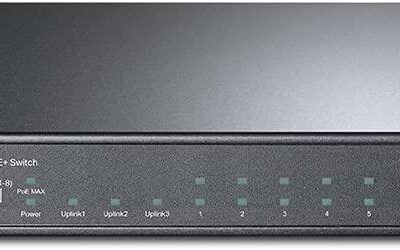 TP-Link TL-SL1311P 8-Port 10/100Mbps + 3-Port Gigabit Desktop Switch with 8-Port PoE+