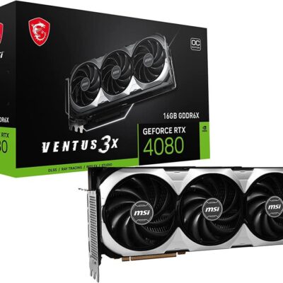 MSI nVidia GeForce RTX 4080 16G VENTUS 3X OC Video Card 2535 MHz Boost Clock, 16GB GDDR6X,DisplayPort x 3 (v1.4a),HDMI x 1