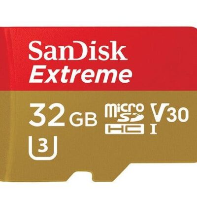 Sandisk 32GB, microSDHC memory card Class 10